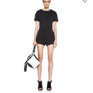 T Alexander Wang Neoprene Short Sleeve Romper